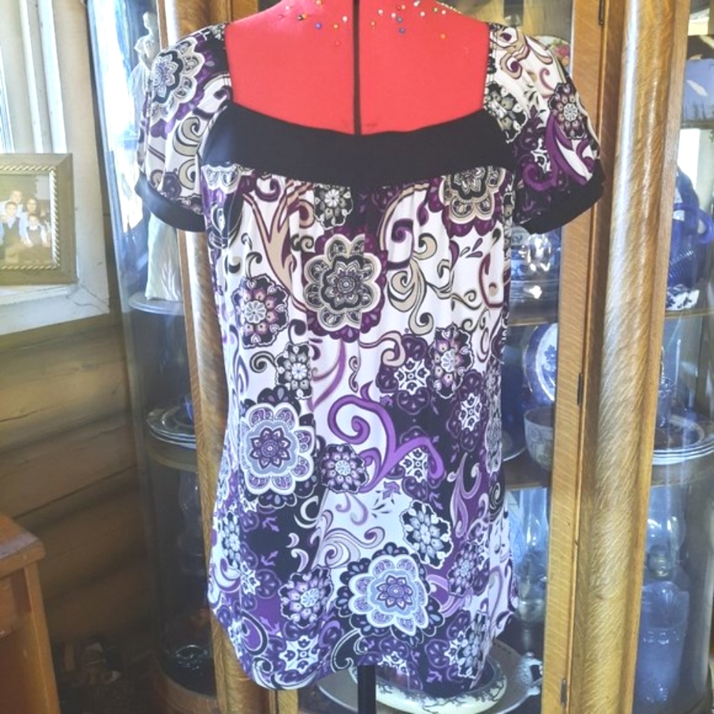 4 For $10 - Paisley‎ shirt top t-shirt blouse